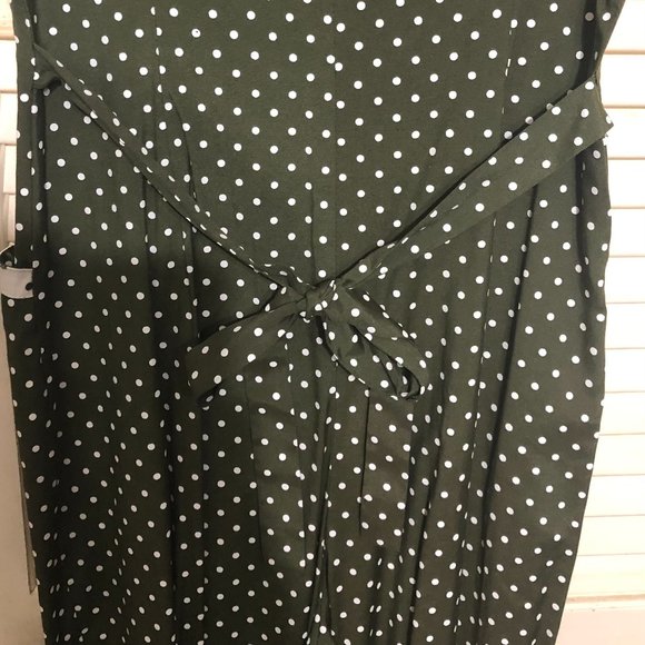 ADLIB Olive & White Women's Jumpsuit Size 5 Pre-Owned - Picture 4 of 4